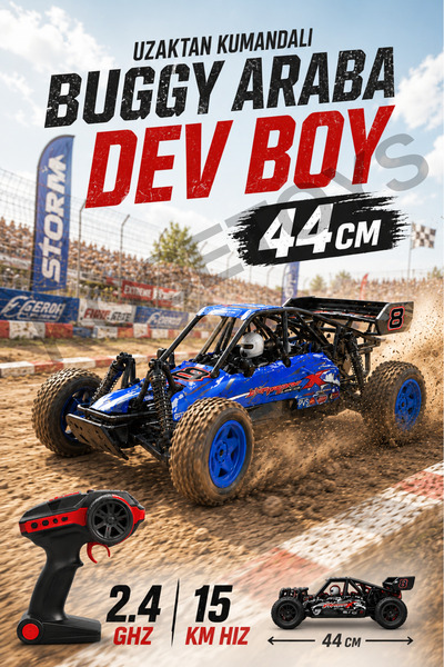 kosetoys Uzaktan Kumandalı Araba | 44 cm Dev Boy | 15 km Hız | Sesli | Şarj E...