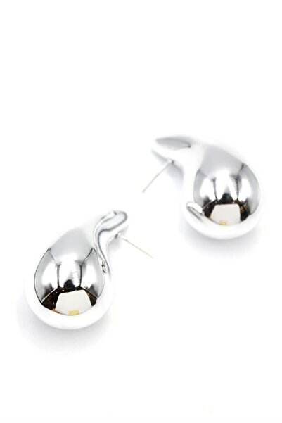 Generic Brand Large Drop Earrings - Silver