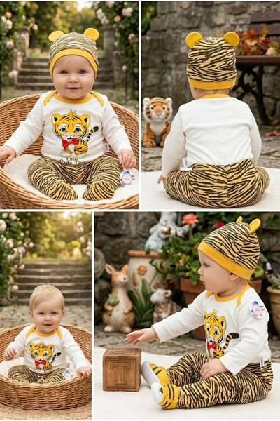 meyastore Newborn Set Tiger Printed