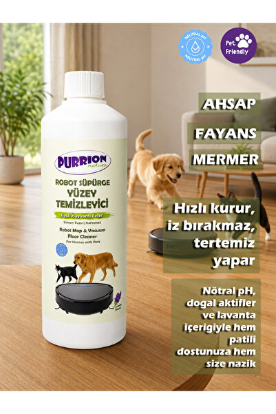 Robot Süpürge Yüzey Temizleyici Lavanta Bahçesi Doğal Formül 500 ml