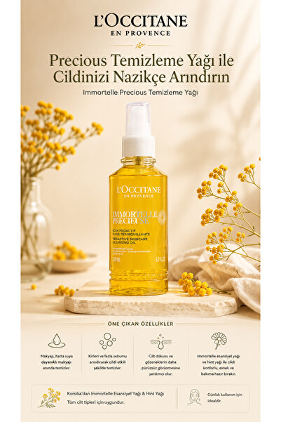 L'Occitane Immortelle Precious İlk Yaşlanma Belirtileri için Makyaj Çıkarıcı ...