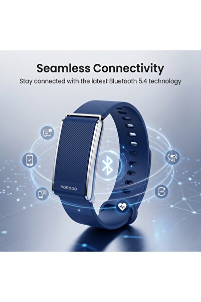 porodo سوار اللياقة البدنية الذكي بدون شاشة TrackFit