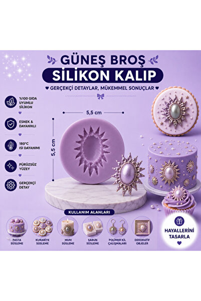 Dr.Paste Silikon Kalıp Güneş Broş