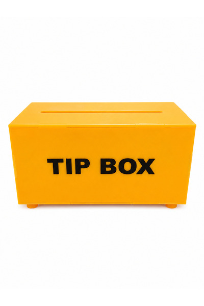 Genel Markalar Kilitli Pleksi Tip Box Bahşiş Kutusu Sarı 20x13xh12 Cm