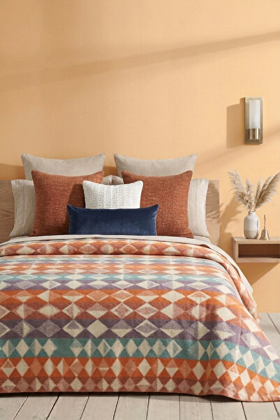 Lorvian Noletti Cotton Soft Textured Patterned Double Blanket