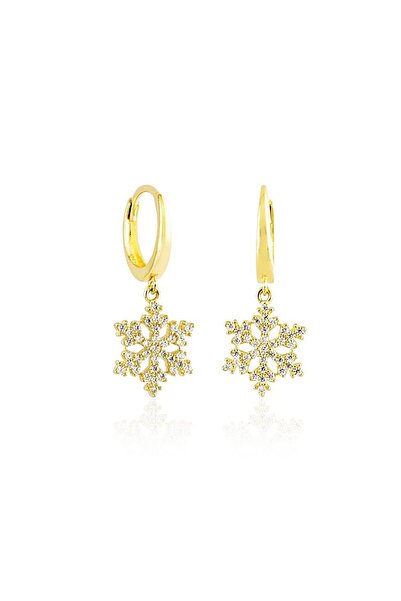 Sembol Gold Kartanesi Altın Sallantılı Küpe 14K Gold