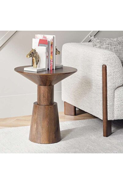PAN HOME Parsifal End Table Wood - Brown