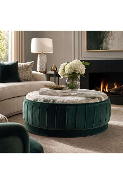 PAN HOME Obab Ottoman - Green