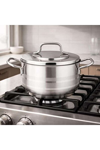PAN HOME Astra Cooking Pot With Lid Dia32cm -chrome