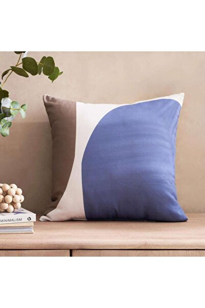PAN HOME Bauhaus Printed Filled Cushion 45x45 Cm-blue