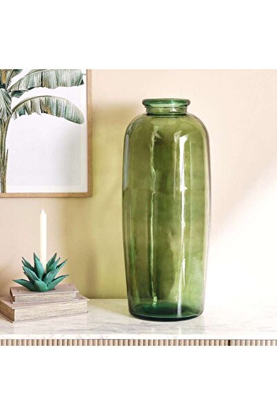 PAN HOME Beka Recycled Glass Vase 27.5x71cm - Green
