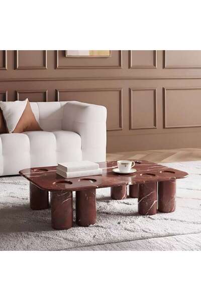 PAN HOME Linea Coffee Table Marble - Natural