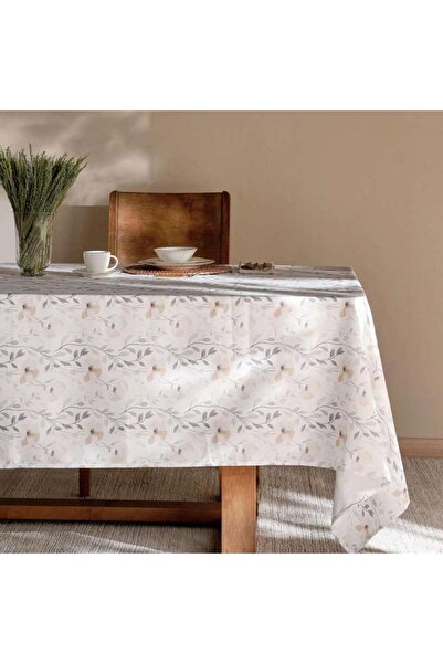PAN HOME غطاء طاولة مطبوع من كولوريدا مقاس 150×250 سم - رمادي