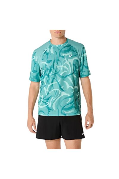 Asics Tricou de alergare pentru bărbați Road Lite-Show SS 2025-Turcoaz-XL