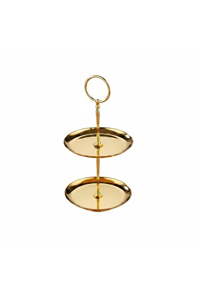Simply Now Lüks Dekoratif Çerezlik & Sunumluk - Metalik Gold / Gümüş Seçenekl...