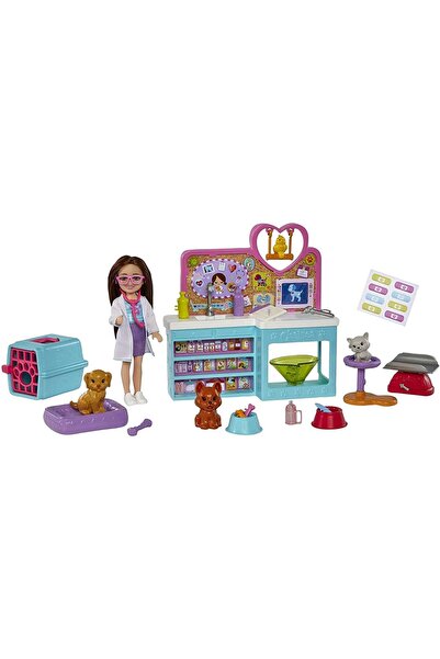 Barbie Hgt12 Chelsea Meslekleri Öğreniyor Veteriner Oyun Seti