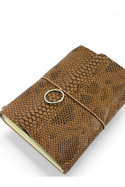 rawlab Yılan Desen A5 Defter Kılıfı & Organizer – Unisex Notebook Koruyucu Kılıf