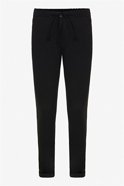 SÜVARİ Siyah Slim Düz Jogger Pantolon