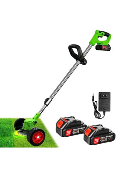 Promagg Mașină de tuns iarba electrică 48V, 4000mAh, 18.000 RPM, cu 2 baterii...