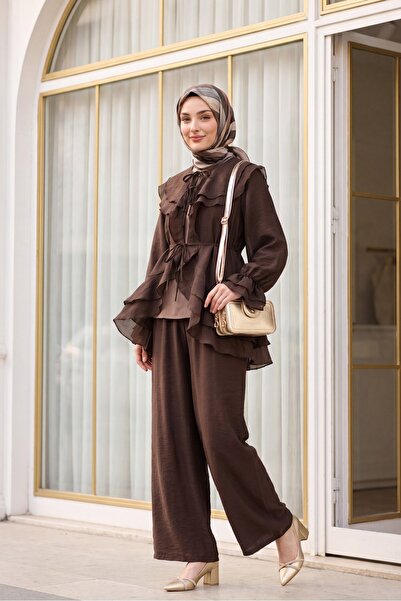 Modamorfo Lace-Up Front, Fold-Over Collar, Elasticated Sleeves, Lined Pants, ...
