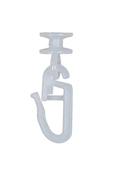 HASEPE Set de 50 cârlige pentru perdele 2 în 1, compatibile cu placă Sine, di...