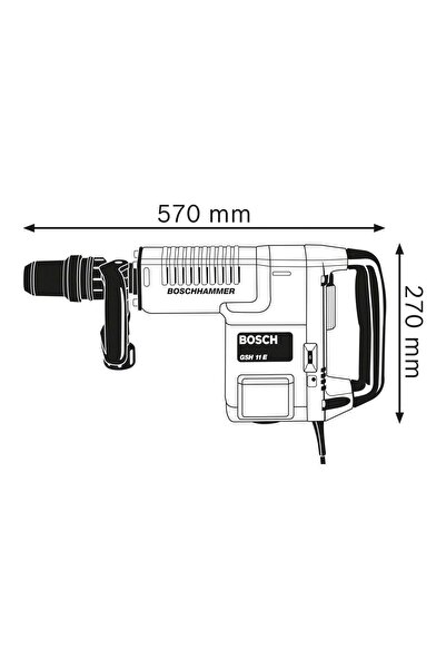 Bosch GSH 11 E PROFESYONEL 1500 WATT SDS MAKS KIRICI