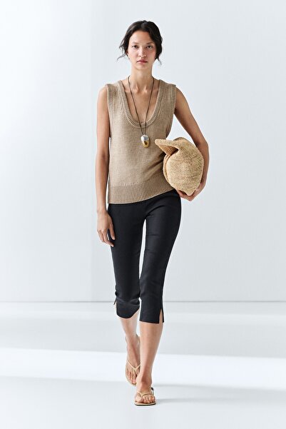 Massimo Dutti Ketenli hafif pantolon