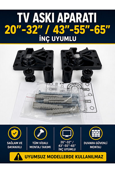 ÖZ BEYAZ EŞYA _ARÇELİK 43''55''65inç TV Tv PLASTİK ASKI APARATI
