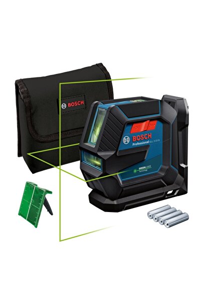 Bosch GLL 2-15 G Çapraz Çizgi Lazeri + LB10 Lazerli Hizalama 0601063W00