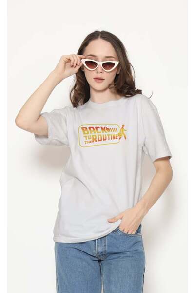 buzagi tasarım ürünleri Sarkastik Regular Fit Unisex White T-Shirt