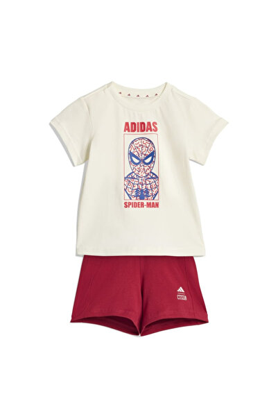 adidas طقم رياضي يومي مكون من قطعتين للأطفال JZ3550 I MRVL SM T SET