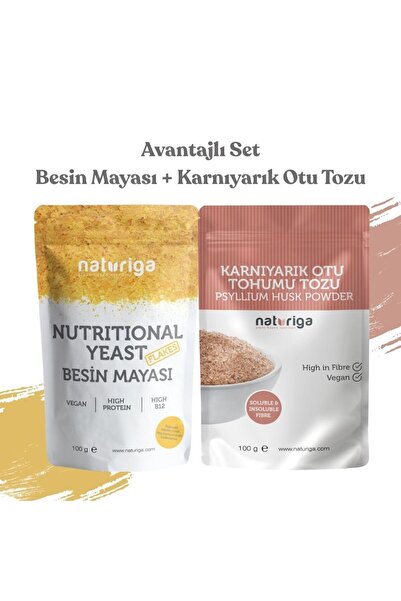 Naturiga 2'li Set (Besin Mayası ve Karnıyarık Otu Tohumu Tozu )