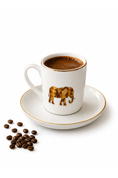 PİAURA Coffee Cup Set for 6 People, Coffee Cup Set