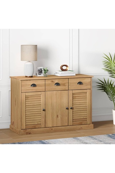 Concept Servantă cu sertare VIGO, 113x40x75 cm, lemn masiv de pin