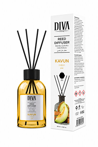 DİVA PEPENE GALBEN odorizant cu bețișoare 100ml