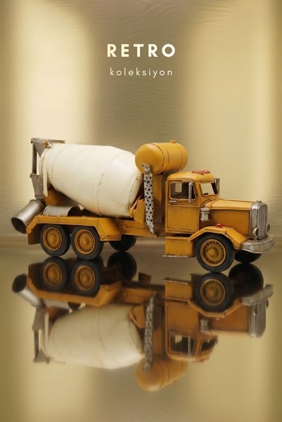 Pat Aksesuar Dekoratif Biblo Vintage Ev Ofis Masa Üstü Aksesuar Metal Beton M...