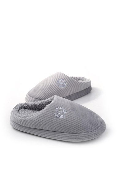 Papuçsepeti Shoe Basket 2488 Men's Winter Home Carpet Guest Slippers