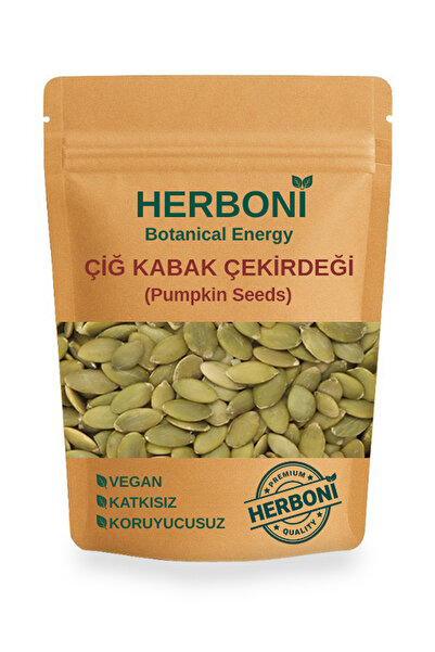 HERBONİ Natural Çiğ Kabak Çekirdeği İçi 100gr, Kabuksuz, Kabak Çekirdeği, Doğ...