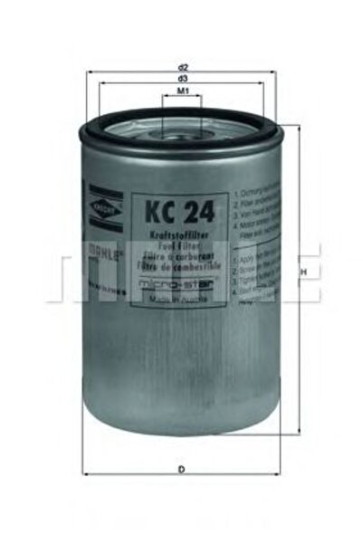Mahle Original Filtru de combustibil KC 24
