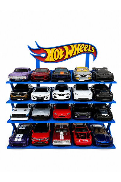 Reborn 3D hotwheels 1/64 Ölçek Model Araç Standı 20 Araçlık Koleksiyon Sergil...