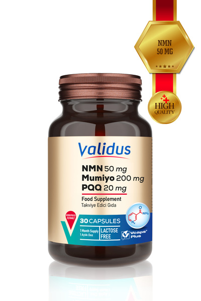 Validus NMN 50 mg + Mumiyo 200 mg + PQQ 20 mg 30 Capsules