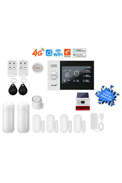 obiem Akıllı Güvenlik Alarm Sistemi – Giriş Plus Set (GÜNEŞ ENERJİLİ DIŞ MEKA...