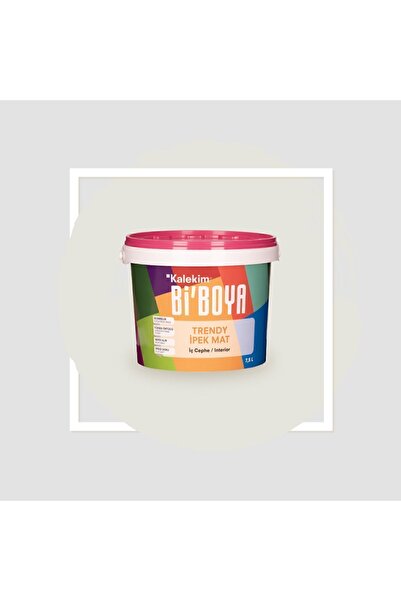 Bi Boya Trendy Su Bazlı Silinebilir İpek Mat İç Cephe Duvar Boyası 7,5 Lt Pamuk