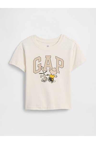 GAP Erkek Bebek Beyaz BabyGap | Peanuts Grafik T-Shirt