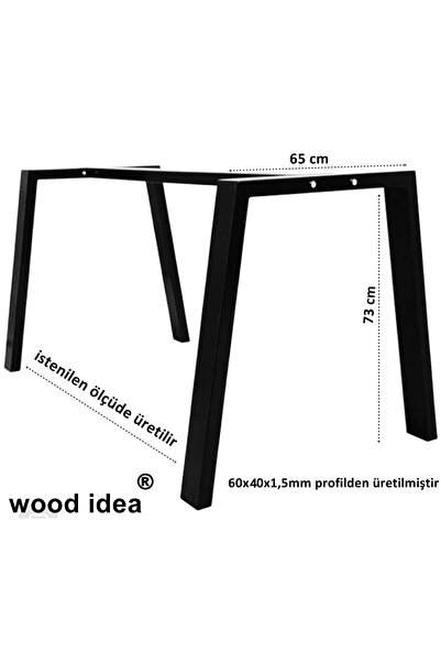 wood idea Yemek Masası Metal Ayak Salon Cafe Ofis Mutfak Metal Masa Ayağı
