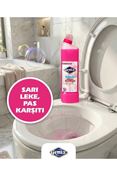 GEMİX Sihirli Klozet Temizleyici 750 ml – Ultra Yoğun, Sarı Leke ve Pas Karşıtı