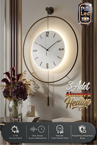 MetaQuartz Aksesuar Blackfred -büyük Boy (50X75CM) (pilli Led) - Metal Duvar ...