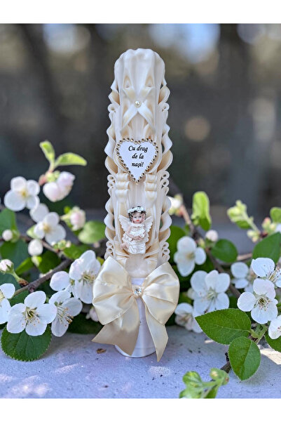 LumanariRegale Lumanare sculptată botez, 36 cm