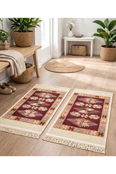 OEM 1+1 Covoare traditionale,iuta, dimensiunea 60x90cm, rosu si crem