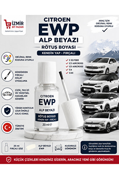 Vividale Taş İzi Çizik Giderici Peugeot Boxer Ewp Beyaz Uyumlu Oto Rötüş Boya...